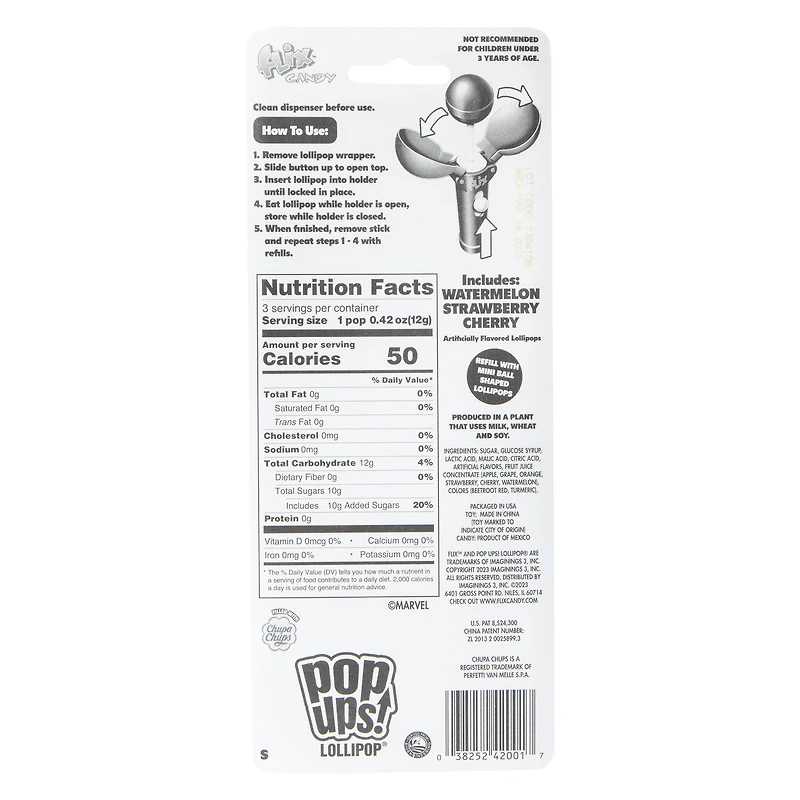 Marvel pop-ups® lollipop