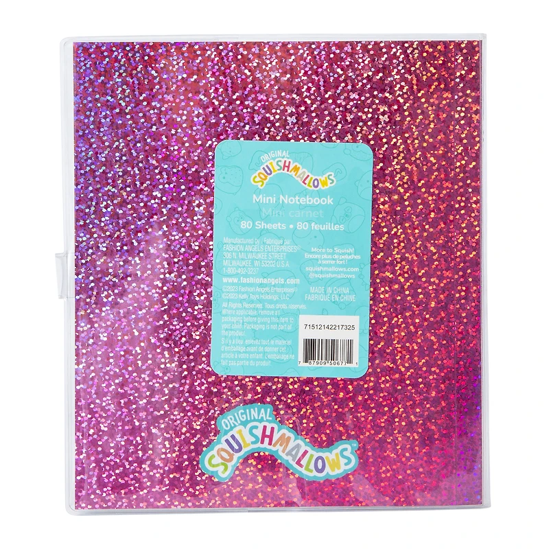 squishmallows™ mini notebook with snap closure 5.6in x 6.2in