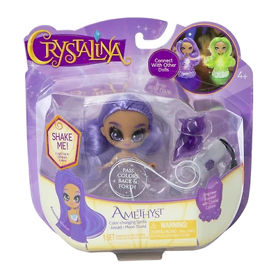 Crystalina™ Color-Changing Sprite Doll - Amethyst