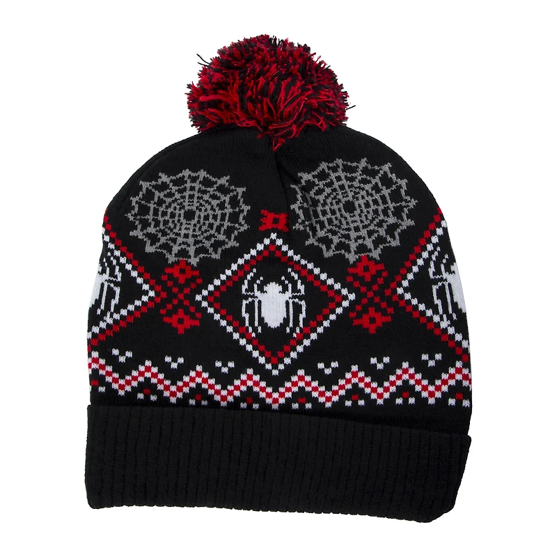 Spider-Man holiday pom beanie hat