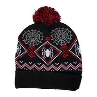Spider-Man holiday pom beanie hat