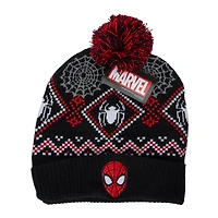Spider-Man holiday pom beanie hat