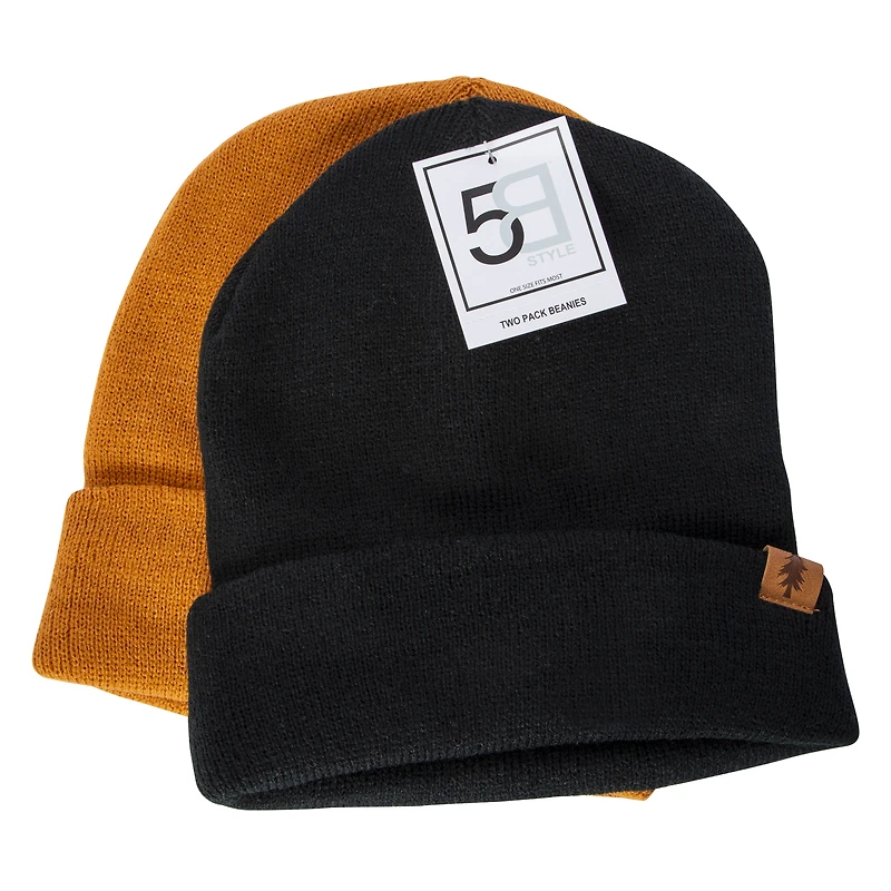 beanie hats 2-count