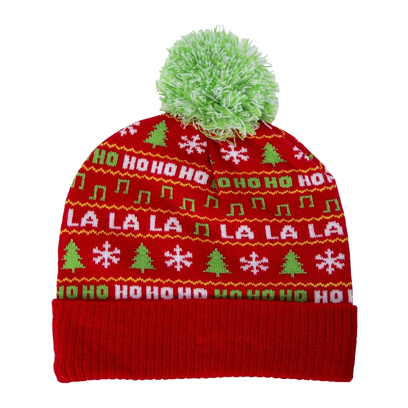 peanuts® snoopy® holiday pom beanie hat
