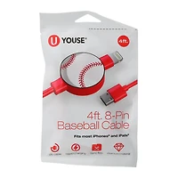 4ft Icon Tip 8-Pin Charging Cable