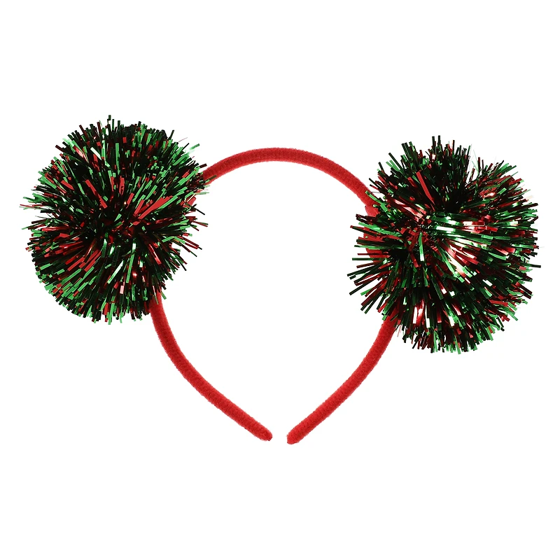 pom pom holiday headband