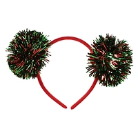 pom pom holiday headband