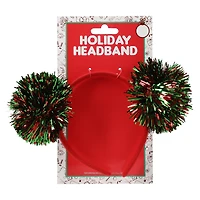 pom pom holiday headband