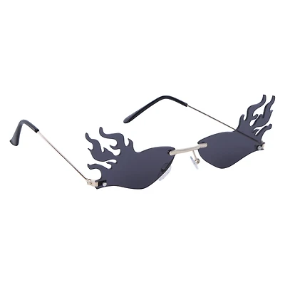 ladies rimless flame sunglasses