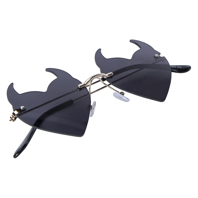 ladies devil heart sunglasses
