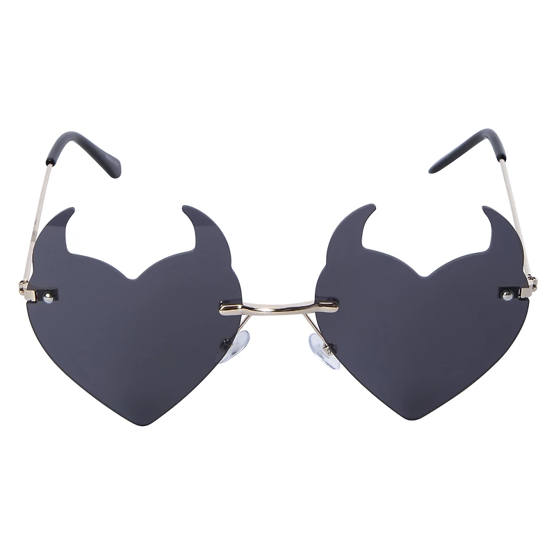 ladies devil heart sunglasses