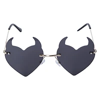 ladies devil heart sunglasses
