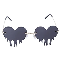 ladies drip heart sunglasses
