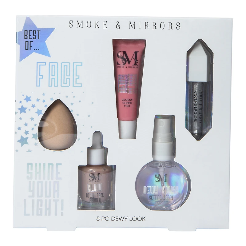 smoke & mirrors dewy skin kit 5-piece