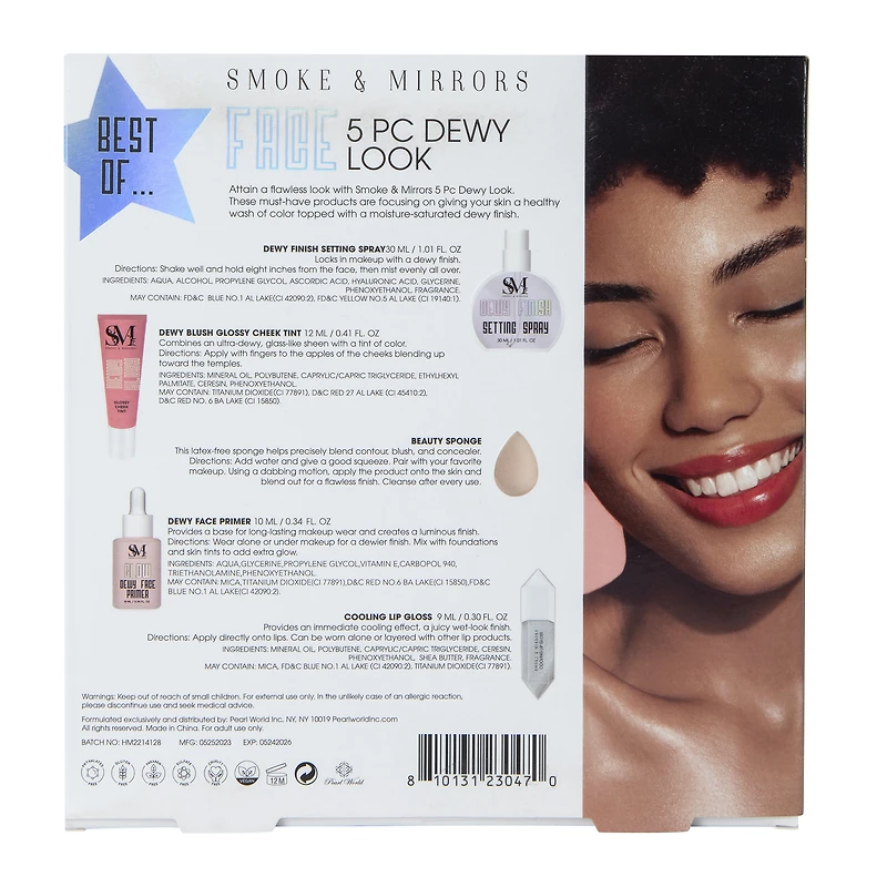 smoke & mirrors dewy skin kit 5-piece