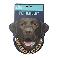 gold chain pet jewelry