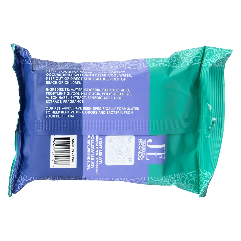 furry friends™ scented pet wipes 24-count