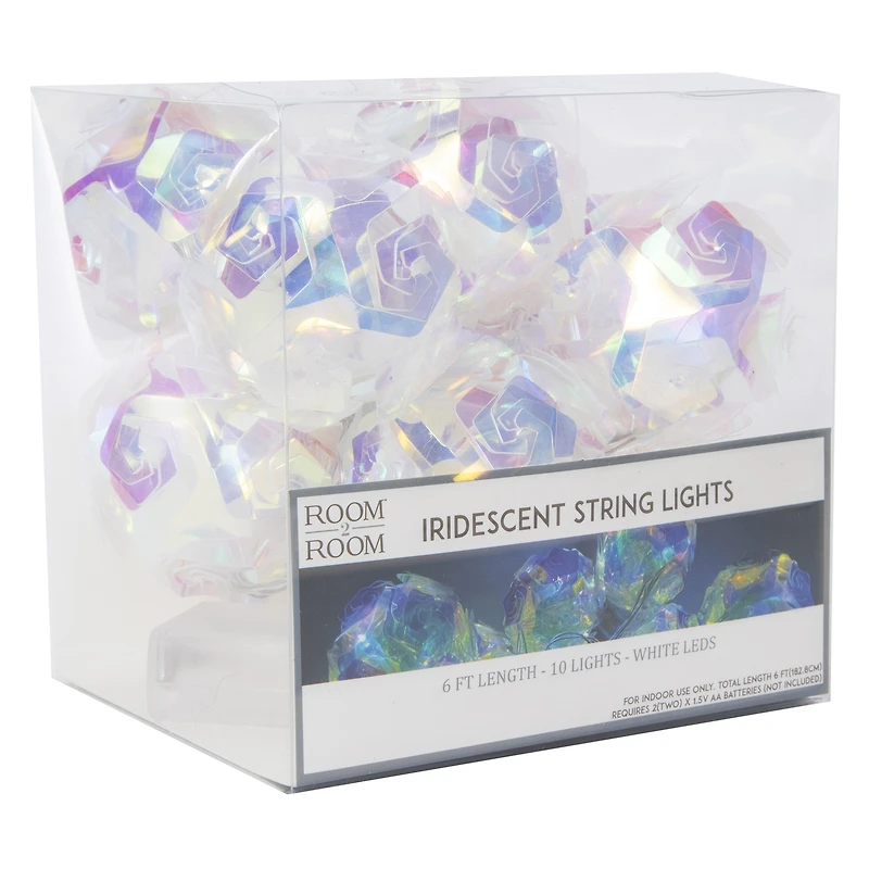 iridescent string lights 6ft