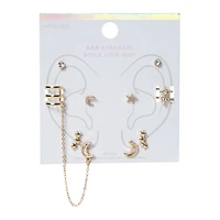 Ear Stacker Earrings Set