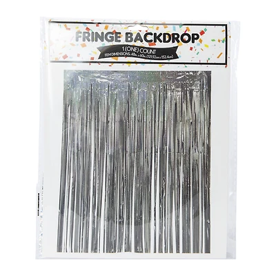 holographic fringe backdrop 48in x 60in