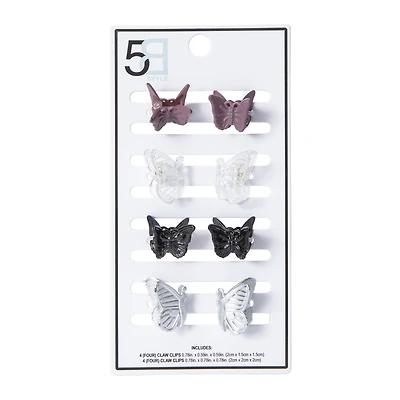 mini claw clips 8-count