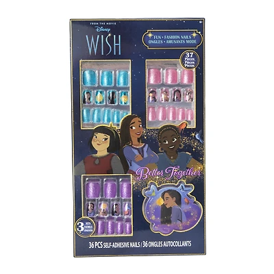 Disney Wish kid's press-on nails 36-piece