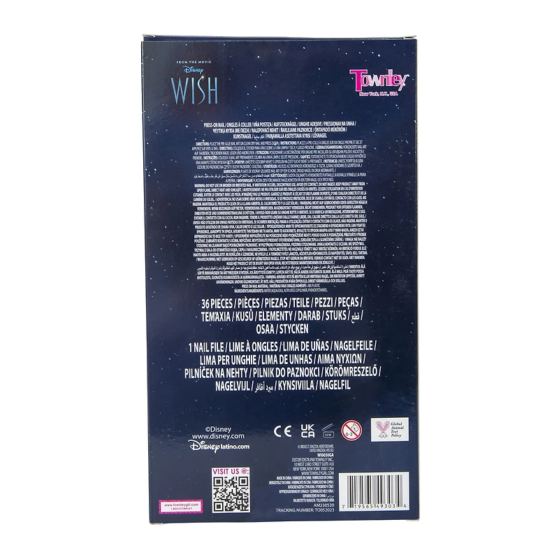 Disney Wish kid's press-on nails 36-piece