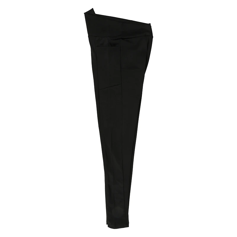 black crossover leggings