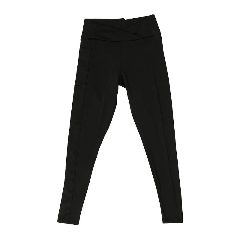 black crossover leggings