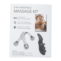 handheld massage kit 2-piece set
