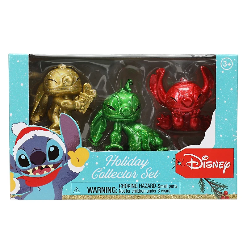 Disney Stitch figures holiday collector set 3-count