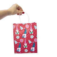 5-Pack Medium Holiday Kraft Gift Bags 7in x 9in - Treats