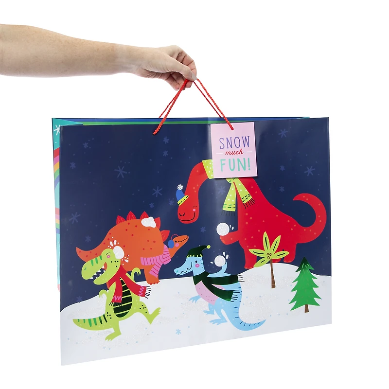holiday super jumbo gift bag 21.75in x 16.75in