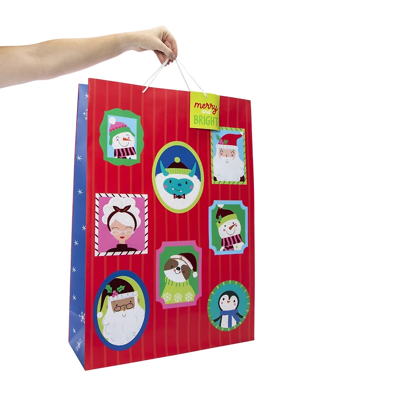 Holiday Vertical Super Jumbo Gift Bag 19in x 27in