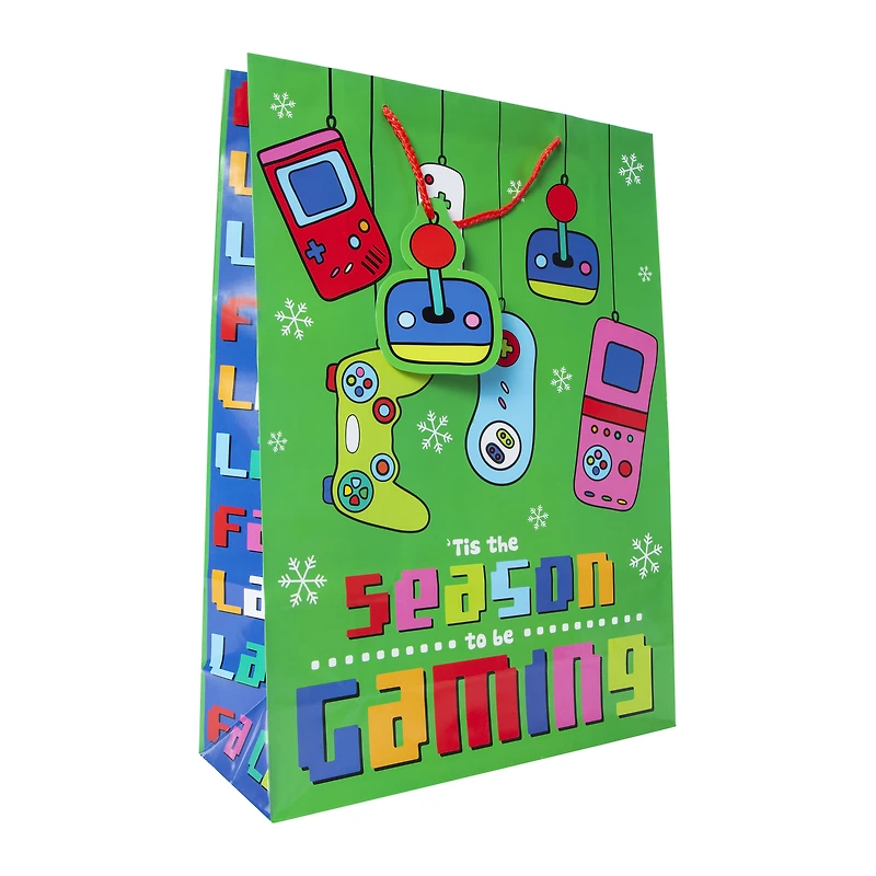 holiday jumbo gift bag 13in x 18in