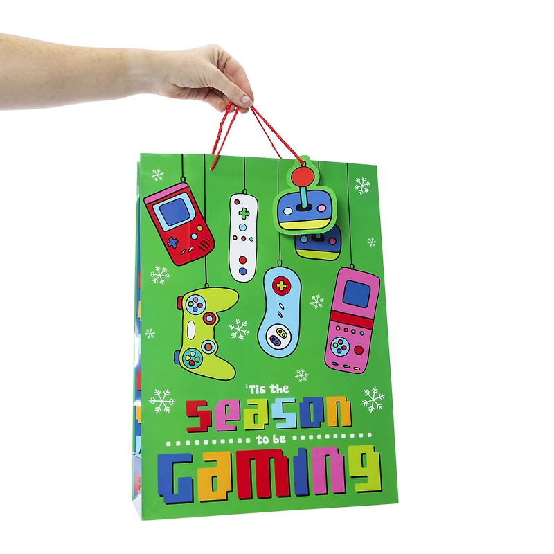 holiday jumbo gift bag 13in x 18in