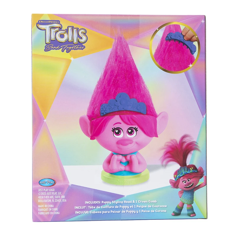 dreamworks® trolls™ band together poppy styling head