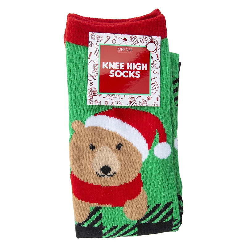 holiday knee socks