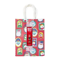 pack medium holiday kraft gift bags 7in x 9in