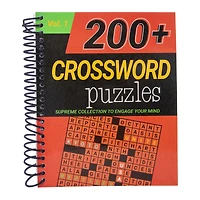 crossword puzzle book with over 200 puzzles