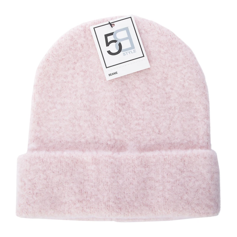 brushed knit beanie hat