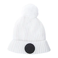rib knit thermal beanie hat with lining