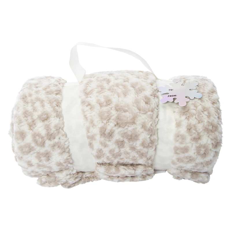 roll-up plush sherpa blanket