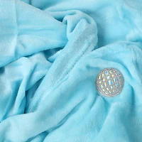 icon patch solid plush blanket