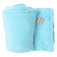 icon patch solid plush blanket