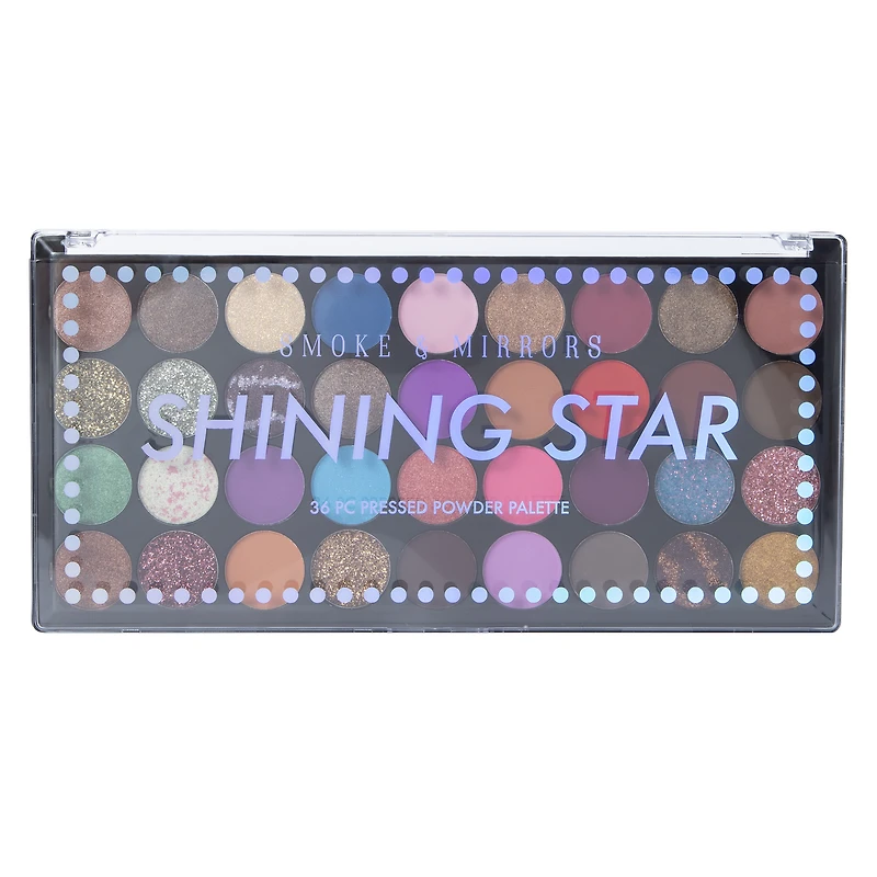 smoke & mirrors shining star pressed powder palette 36-piece