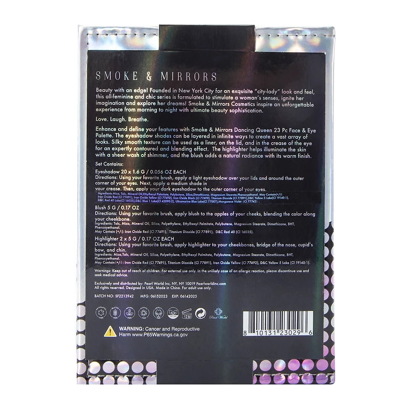 smoke & mirrors dancing queen face & eye palette 23-piece