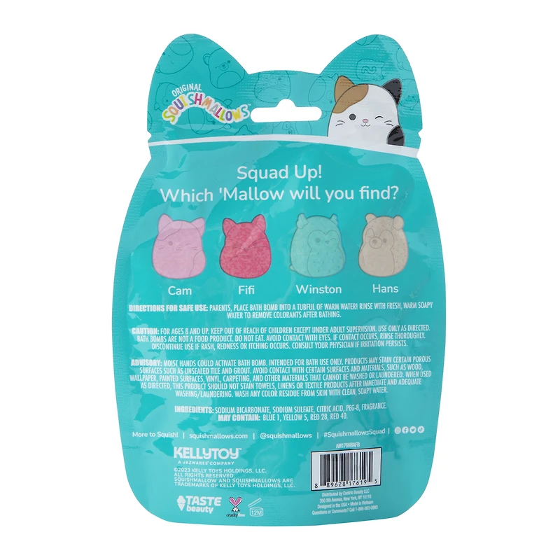 squishmallows™ mystery scented bath bomb blind bag 1.41oz