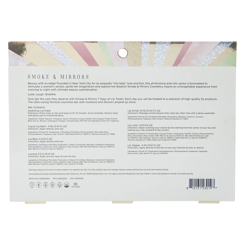 smoke & mirrors 7 days of lip treats advent calendar