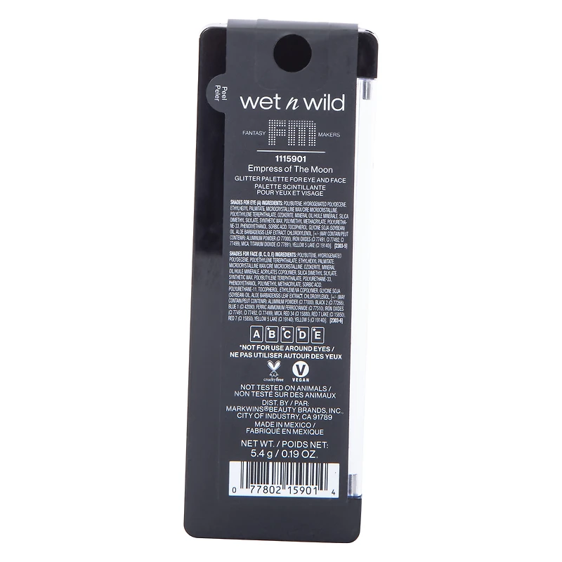 Wet N Wild® Fantasy Makers Glitter Palette For Eyes & Face - Empress Of The Moon